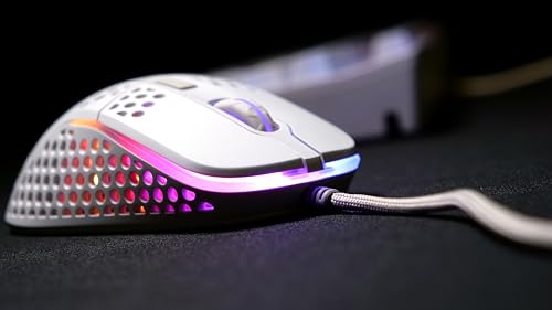 CHERRY XTRFY M4 RGB. Gaming Maus. Weiß. USB Typ-A. Optisch. 16000 DPI Pixart 3389 sensor. Kabeebunden. Kabel 1.8 m