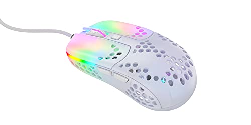 CHERRY XTRFY MZ1 Gaming Maus - Optisch. Kabeebunden. USB. Weiß RGB-Beleuchtung