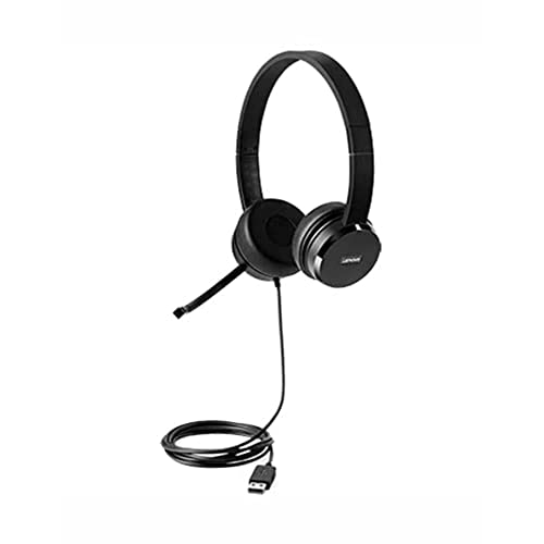 Lenovo 100 Stereo USB Headset (Schwarz. On Ear)