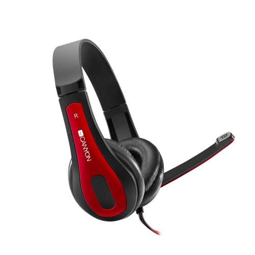 Canyon Headset HSC-1 3.5mm Klinke Mikrofon black/red retail