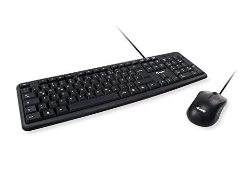 Equip Kabeebundene Kombi Keyboard+Mouse. schwarz. italieni