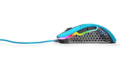 CHERRY XTRFY M4 RGB Gaming Maus - Für Rechtshänder. Optisch. Blau RGB-Beleuchtung