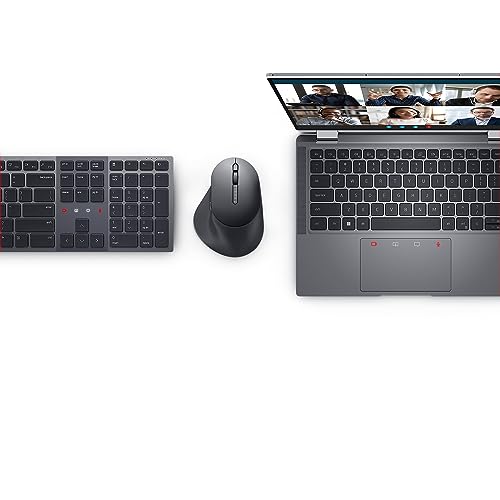 Dell kabelloses Tastatur-und-Maus-Set für die Zusammenarbeit Premier KM900-US Layout-Graphite