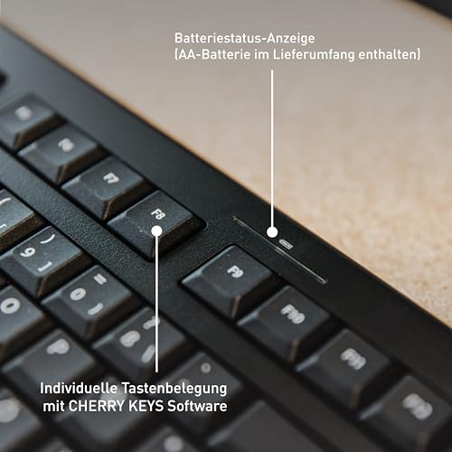 Cherry TAS KW 3000 Wireless DE-Layout schwarz