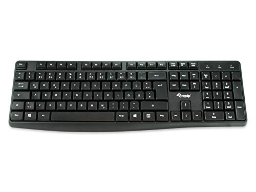 Equip Kabeebundene USB Keyboard schwarz. deutsch