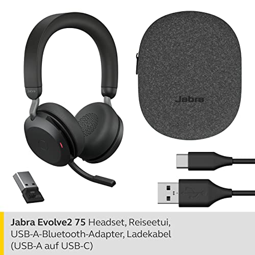 Jabra On-Ear Headset Evolve2 75 MS Stereo