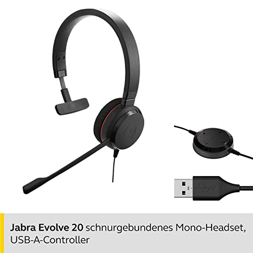 Jabra On-Ear Headset EVOLVE 20 MS Mono