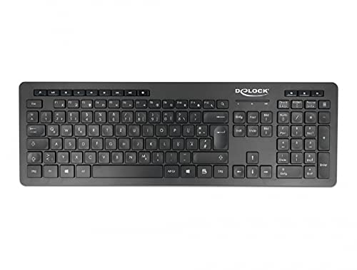 Delock USB Tastatur 2.4 GHz kabellos schwarz - Lautlos