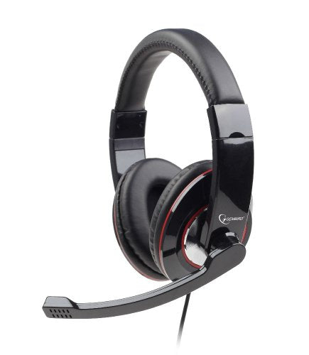 Gembird Headset stereo schwarz/rot USB