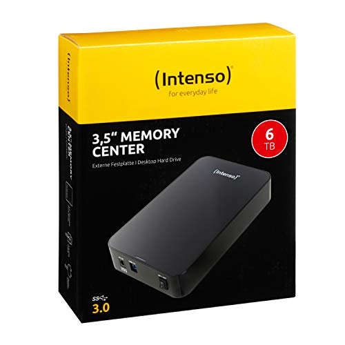 Intenso Memory Center 6TB Schwarz - externe Festplatte. USB-B 3.0