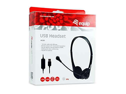 Equip Headset USB 245305 1.8m Kabel.Mikro.int.BedStereosw