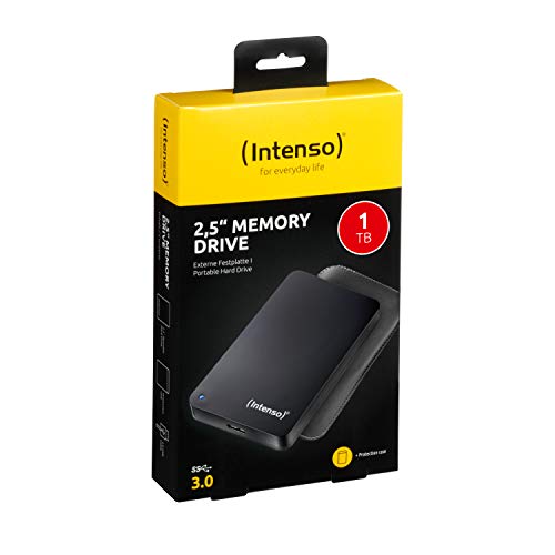 Intenso Memory Drive 1TB Schwarz - externe Festplatte. USB 3.0 Micro-B