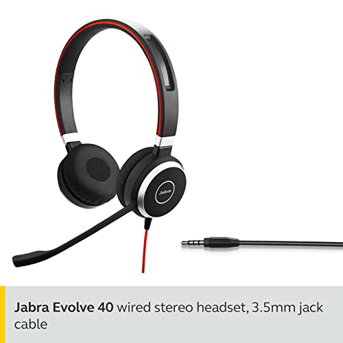 Jabra On Ear Headset Evolve 40 MS Stereo