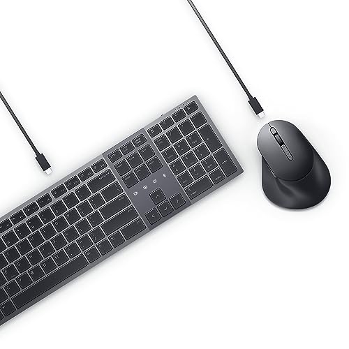 Dell kabelloses Tastatur-und-Maus-Set für die Zusammenarbeit Premier KM900-US Layout-Graphite