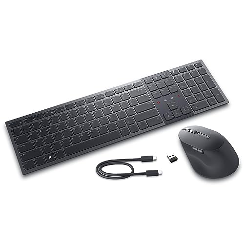 Dell kabelloses Tastatur-und-Maus-Set Premier KM900-Graphite