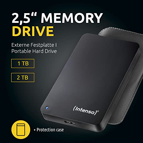 Intenso Intenso 6.3cm (2.5 Zoll) 2TB 3.0 MemoryDrive schwarz + Tasche