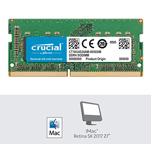 Crucial RAM-16 GB-DDR4 2400 UDIMM CL17