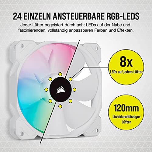 Corsair Lüfter 120*120*25 SP120 RGB ELITE AirGuide 3-er