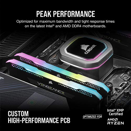 Corsair Vengeance RGB PRO SL-DDR4-Kit-64 GB: 2 x 32 GB-DIMM 288-PIN-3600 MHz / PC4-28800-ungepuffert