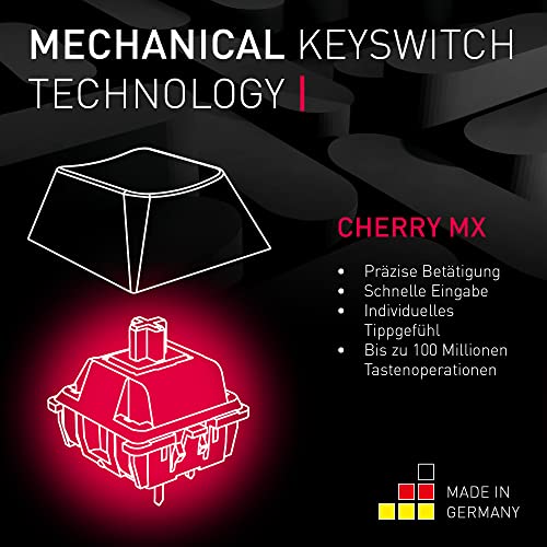 Cherry TAS MX 3.0S RGB Corded DE-Layout weiß MX RED