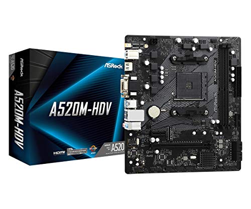 Asrock AM4 A520M-HDV Mainboard