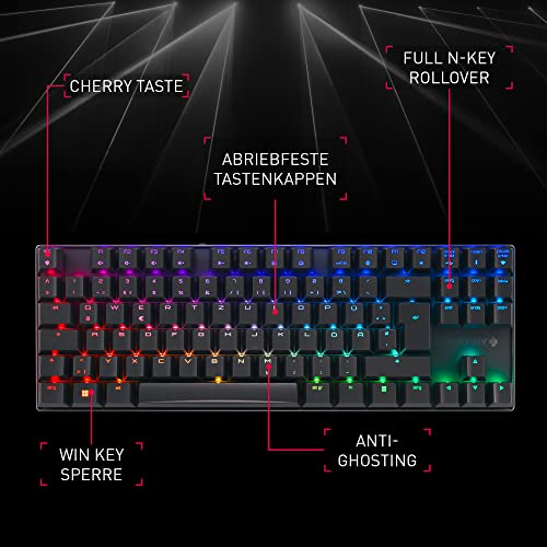 Cherry TAS MX 8.2 TKL Wireless RGB DE-Layout sw MX BROWN