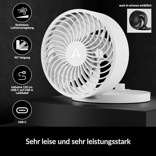 Arctic Cooling Fan Summair Foldable BAT Table Fan White