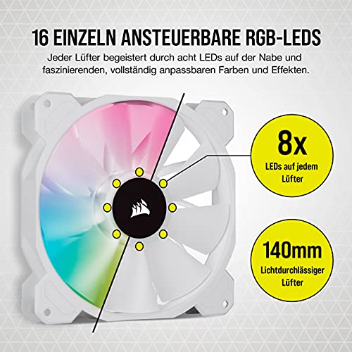 Corsair Lüfter 140*140*25 SP140 RGB ELITE AirGuide 3-er